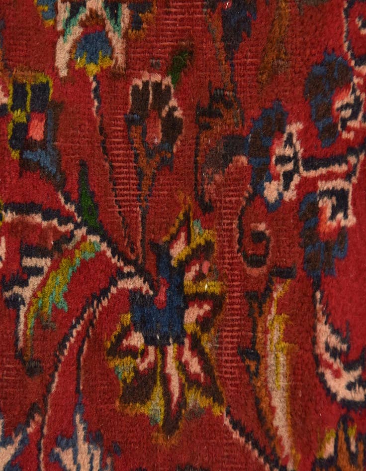 Detail image of 9' 7 x 12' 7  Hand Knotted Mashad Persian Wool Rug