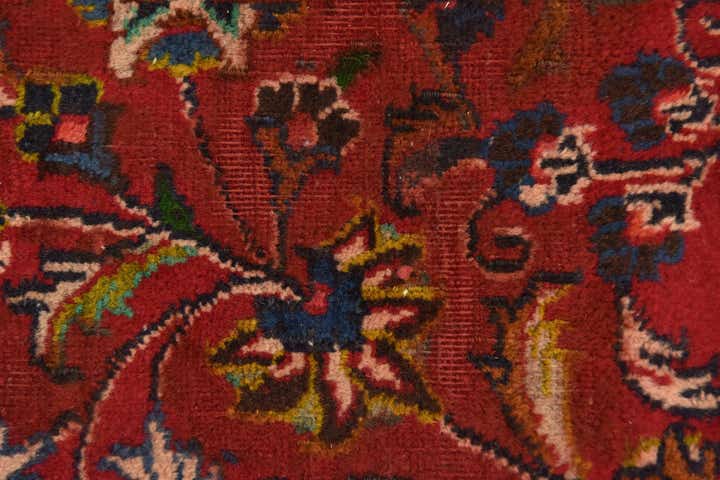 9' 7 x 12' 7 Hand Knotted Mashad Persian Wool Rug