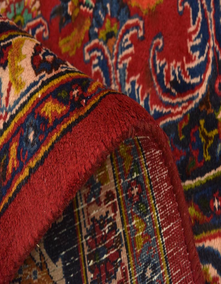Detail image of 9' 7 x 12' 7  Hand Knotted Mashad Persian Wool Rug