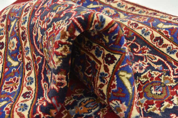 9' 7 x 12' 5 Hand Knotted Mashad Persian Wool Rug