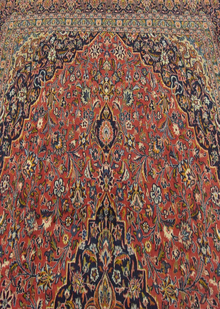 9' 8 x 12' 10 Hand Knotted Mashad Persian Wool Rug