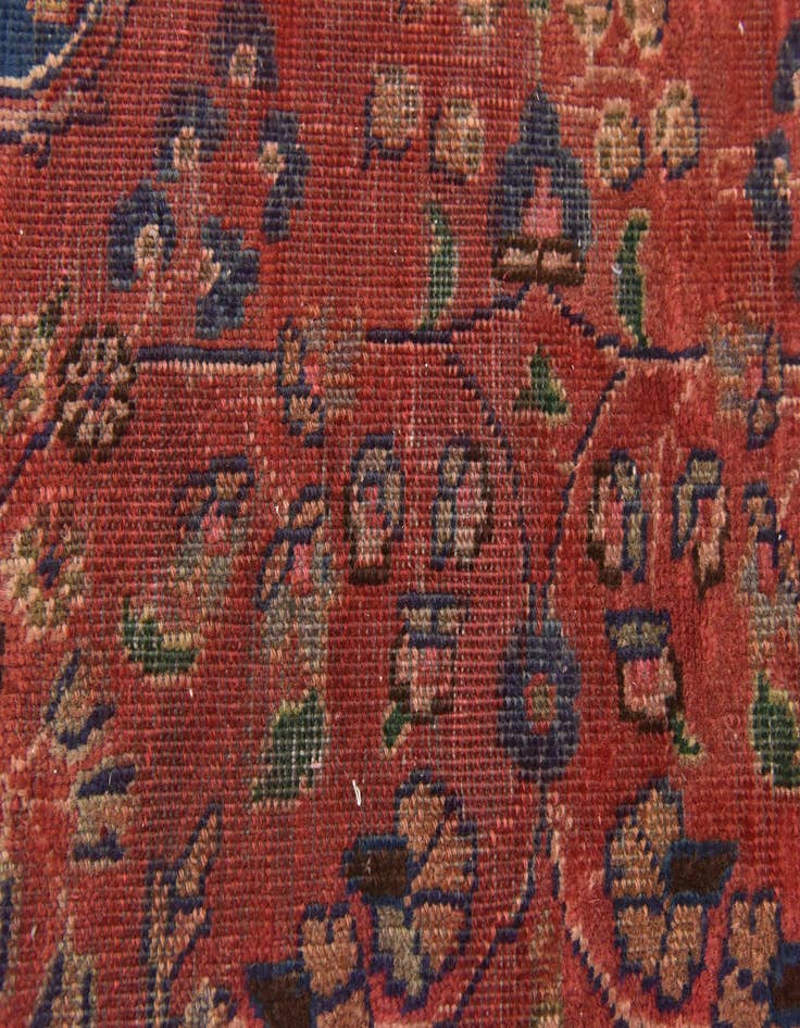 Detail image of 9' 7 x 12' 10  Hand Knotted Mashad Persian Wool Rug