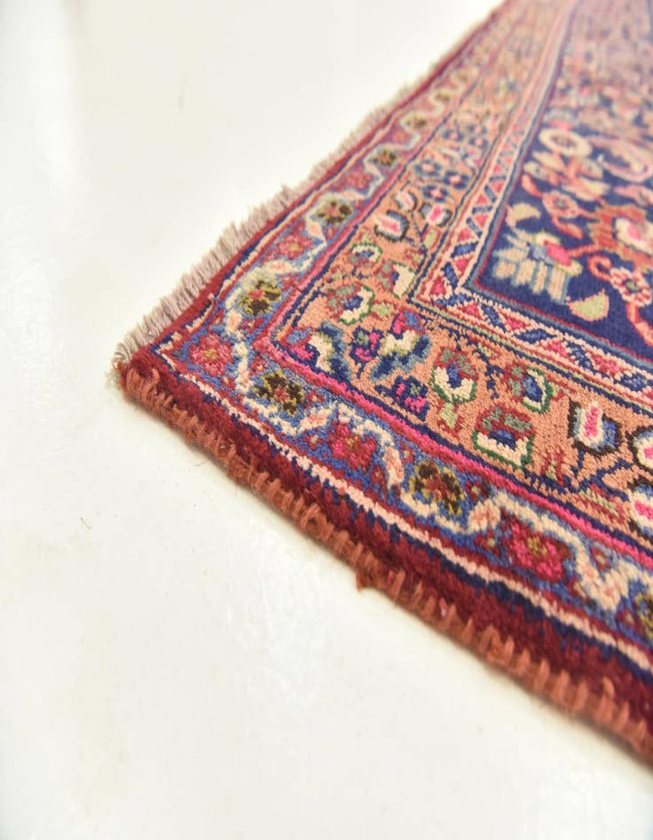 Detail image of 9' 7 x 12' 10  Hand Knotted Mashad Persian Wool Rug