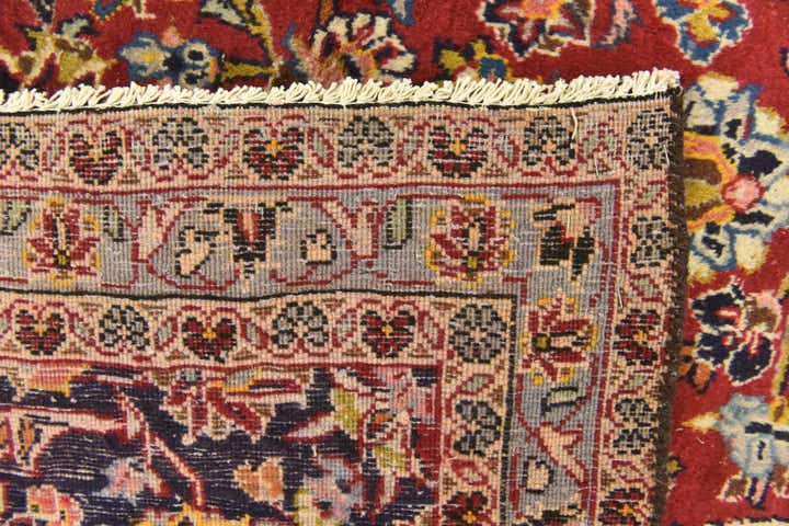 9' 4 x 14' 1 Hand Knotted Mashad Persian Wool Rug