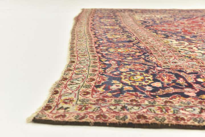 9' 4 x 14' 1 Hand Knotted Mashad Persian Wool Rug