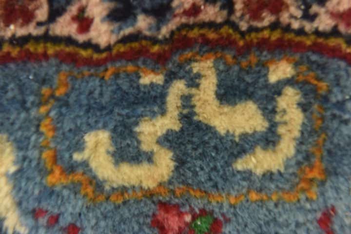 9' 10 x 13' 6 Hand Knotted Mashad Persian Wool Rug