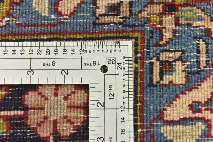 9' 10 x 13' 6 Hand Knotted Mashad Persian Wool Rug