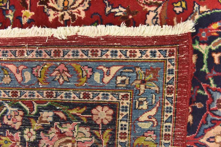 9' 10 x 13' 6 Hand Knotted Mashad Persian Wool Rug