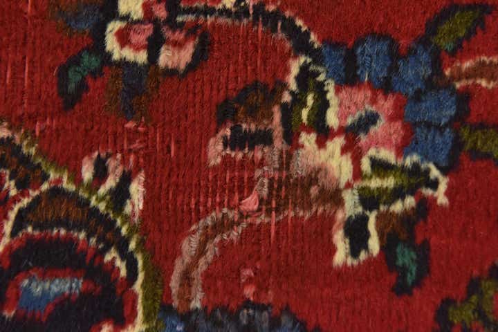 9' 9 x 12' 7 Hand Knotted Mashad Persian Wool Rug