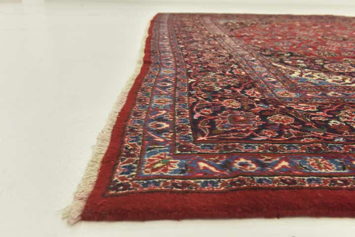 9' 9 x 12' 7 Hand Knotted Mashad Persian Wool Rug