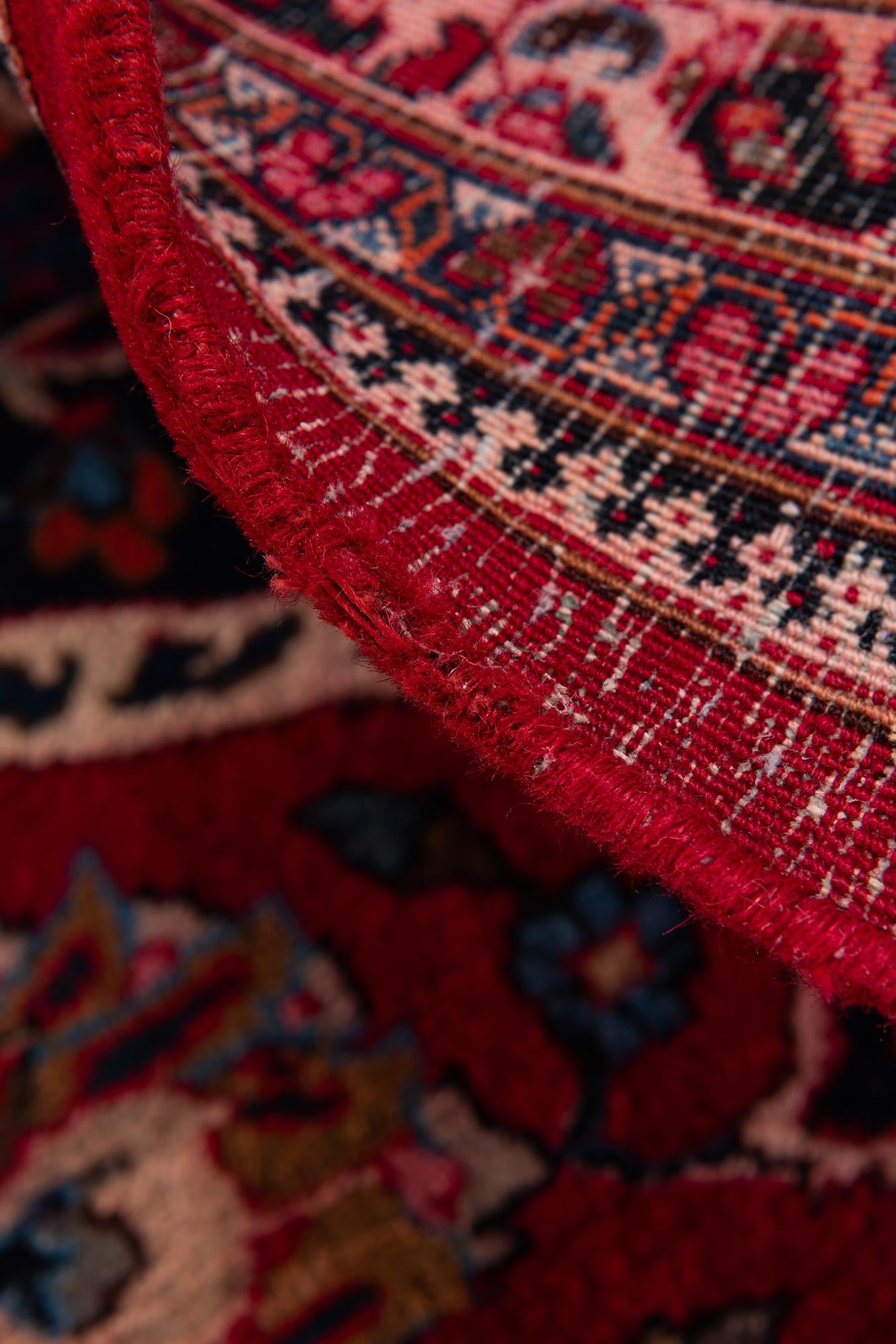 9' 8 x 12' 6 Hand Knotted Mashad Persian Wool Rug