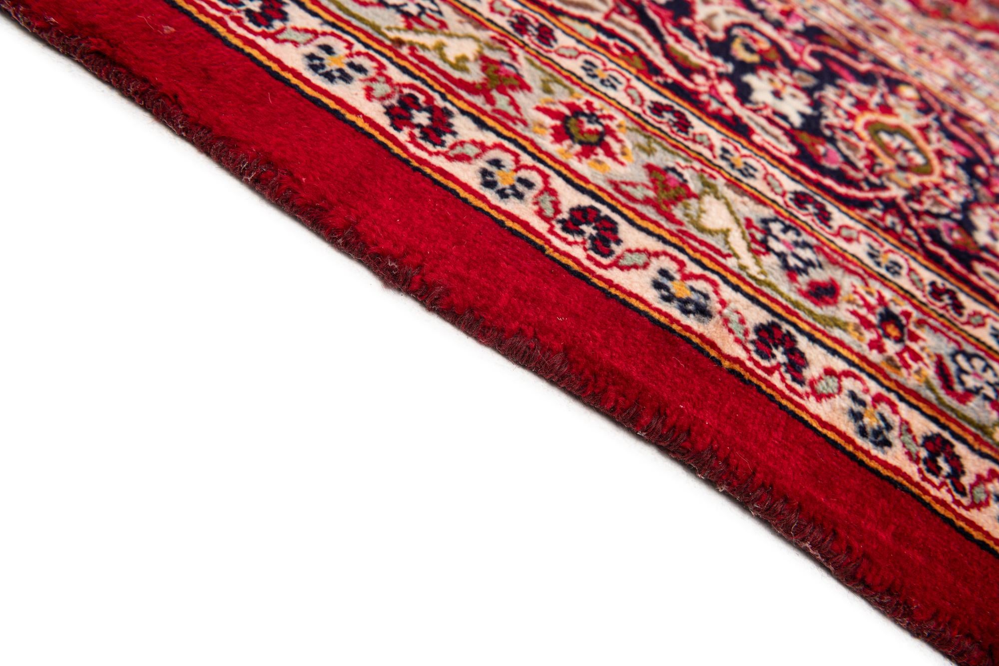 9' 7 x 13' Hand Knotted Mashad Persian Wool Rug