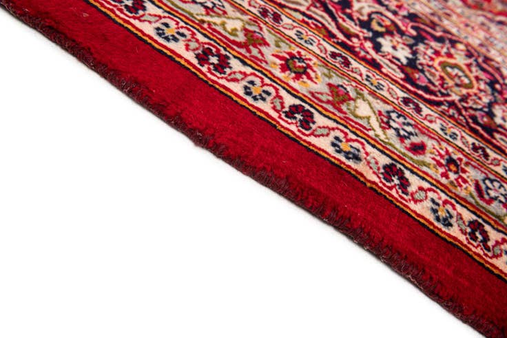 Detail image of 9' 7 x 13' Hand Knotted Mashad Persian Wool Rug