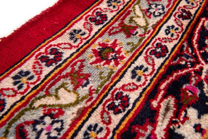 9' 7 x 13' Hand Knotted Mashad Persian Wool Rug