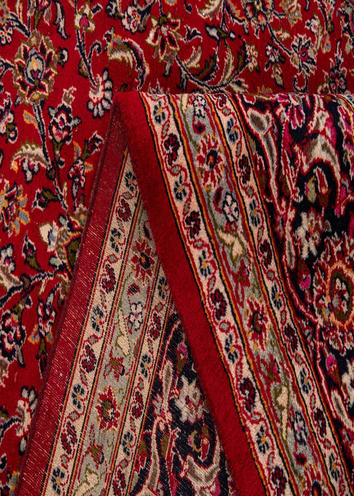 9' 7 x 13' Hand Knotted Mashad Persian Wool Rug