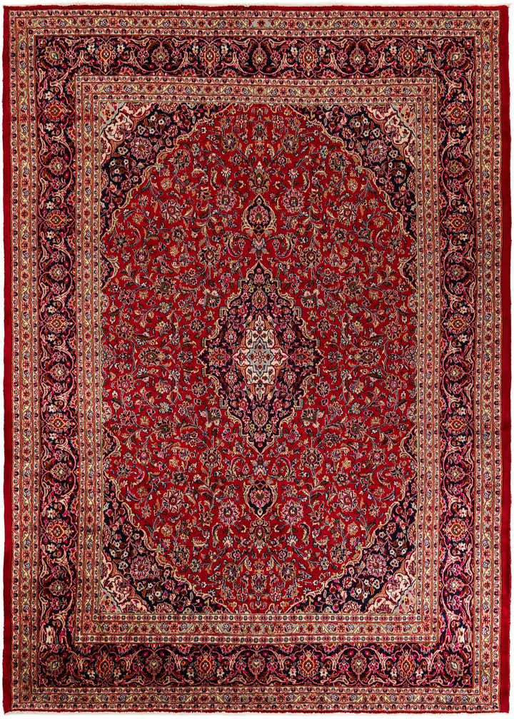 9' 7 x 13' Hand Knotted Mashad Persian Wool Rug