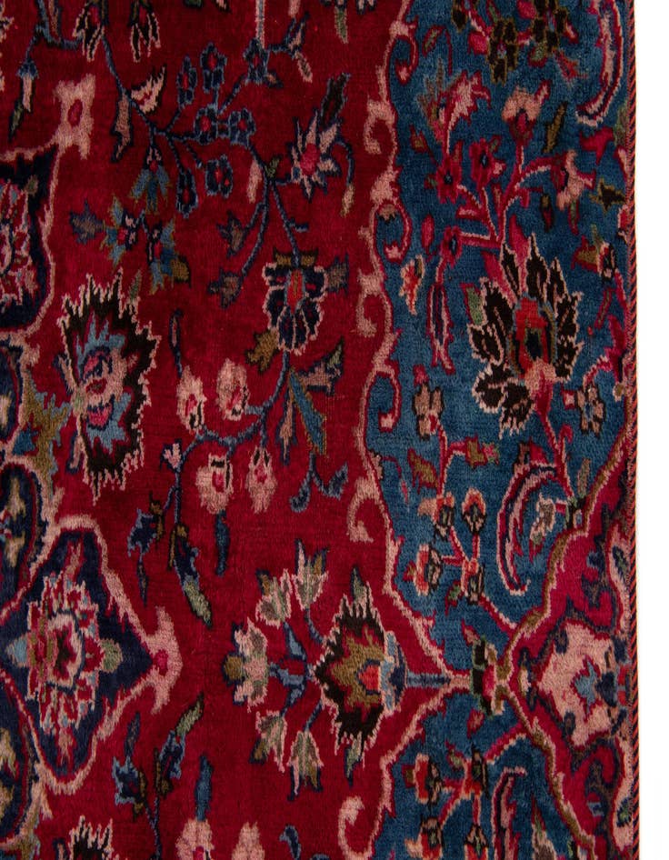 Detail image of 6' 4 x 9' 8 Hand Knotted Mashad Persian Wool Rug