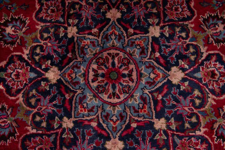 6' 4 x 9' 8 Hand Knotted Mashad Persian Wool Rug