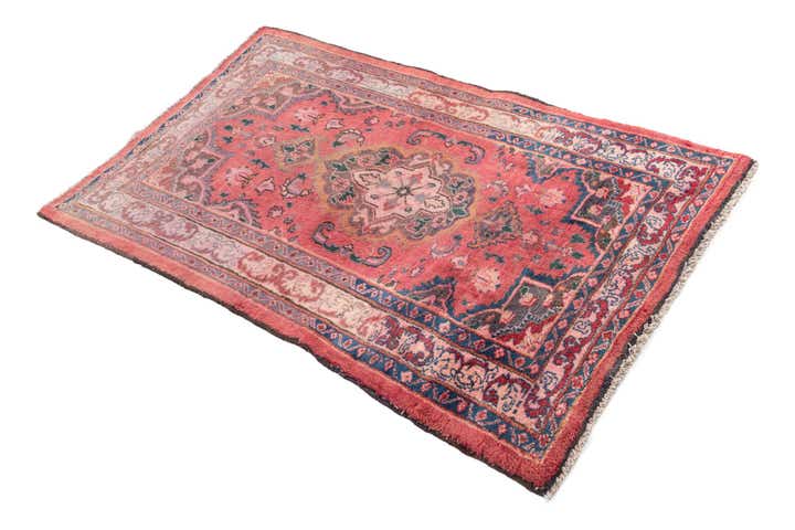 3' 1 x 5' Hand Knotted Mashad Persian Wool Rug