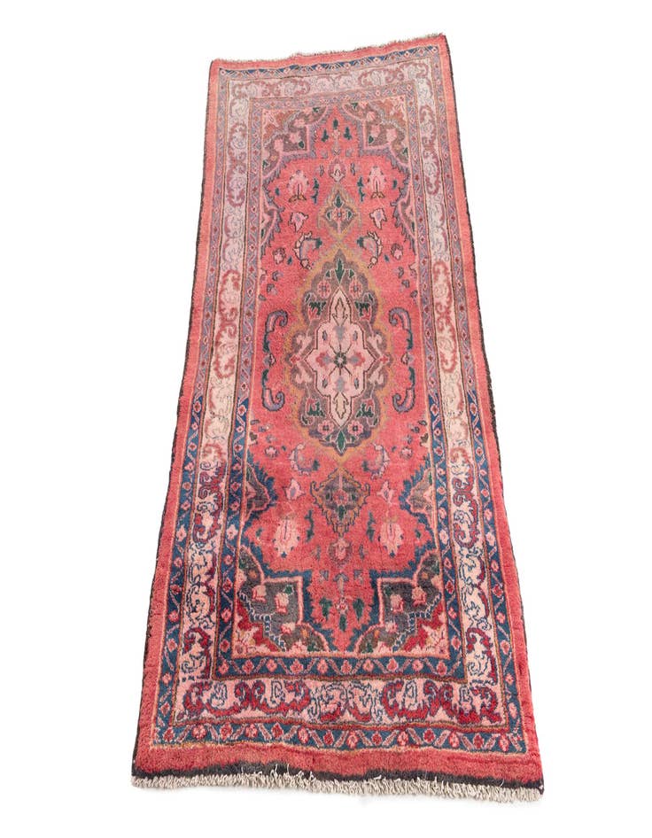 Detail image of 3' 1 x 5' Hand Knotted Mashad Persian Wool Rug