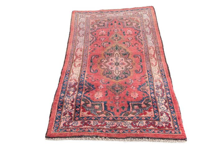 3' 1 x 5' Hand Knotted Mashad Persian Wool Rug