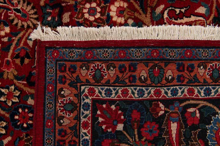 10' x 13' 3 Hand Knotted Mashad Persian Wool Rug