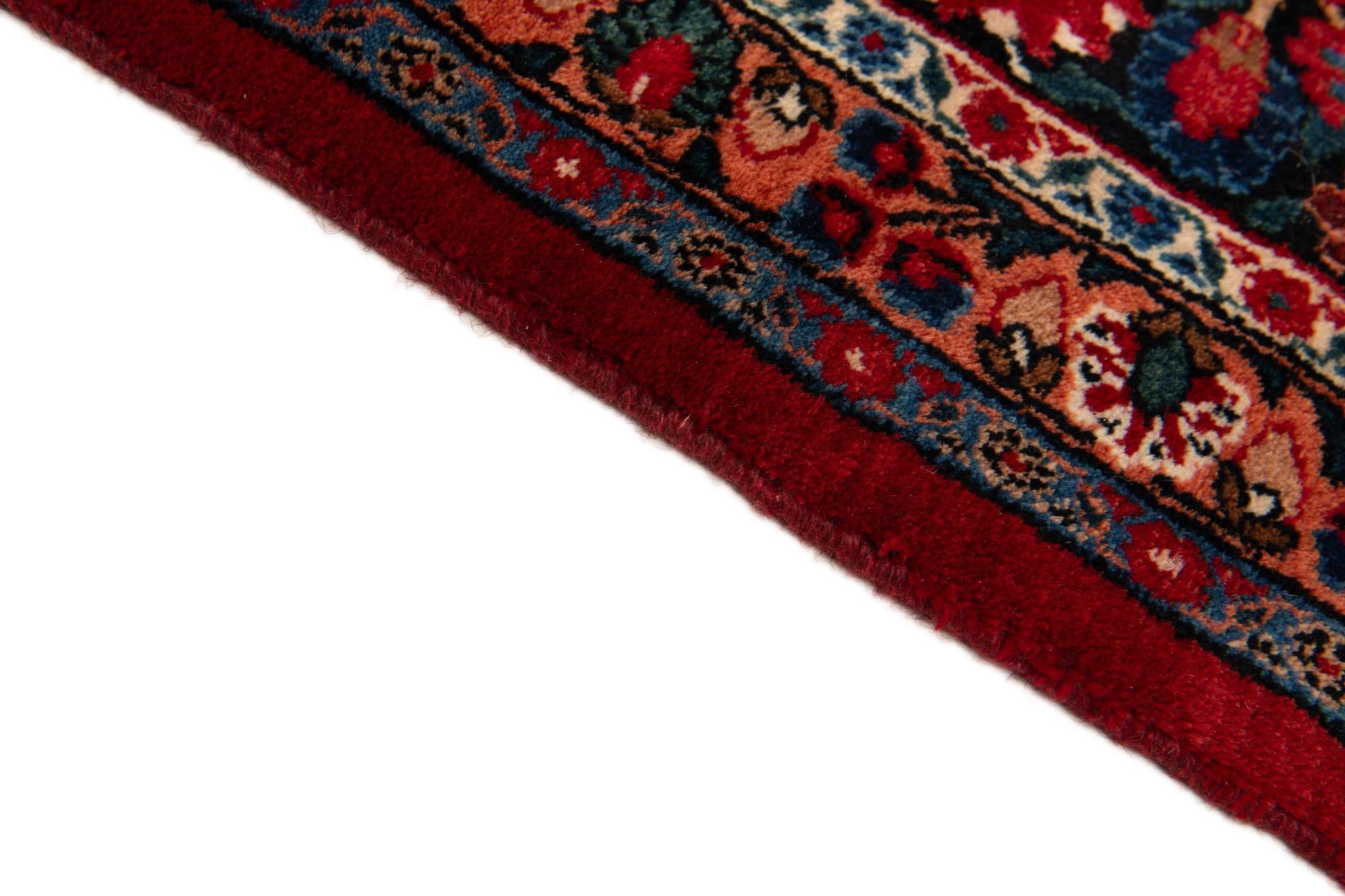 10' x 13' 3 Hand Knotted Mashad Persian Wool Rug