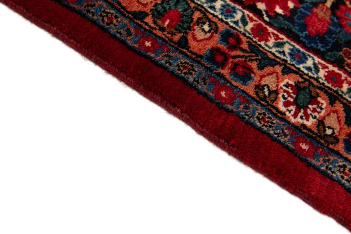 10' x 13' 3 Hand Knotted Mashad Persian Wool Rug