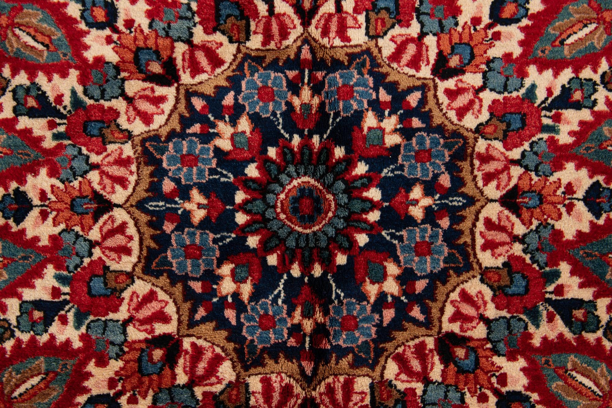 10' x 13' 3 Hand Knotted Mashad Persian Wool Rug