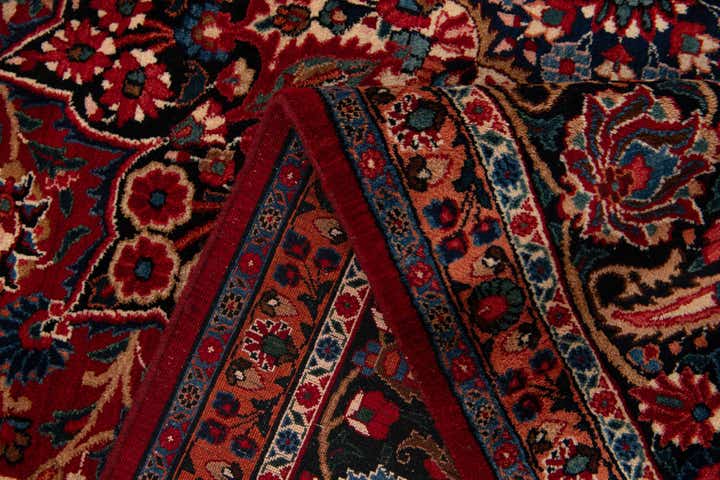10' x 13' 3 Hand Knotted Mashad Persian Wool Rug