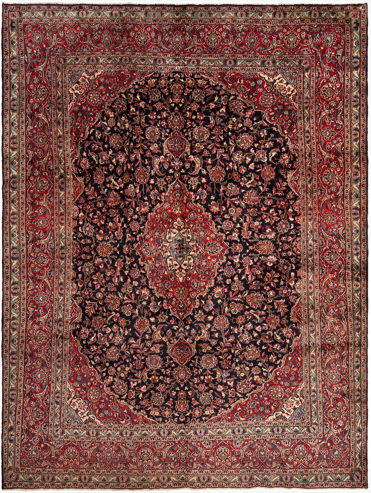 9' 4 x 12' 4 Mashad Wool Rug