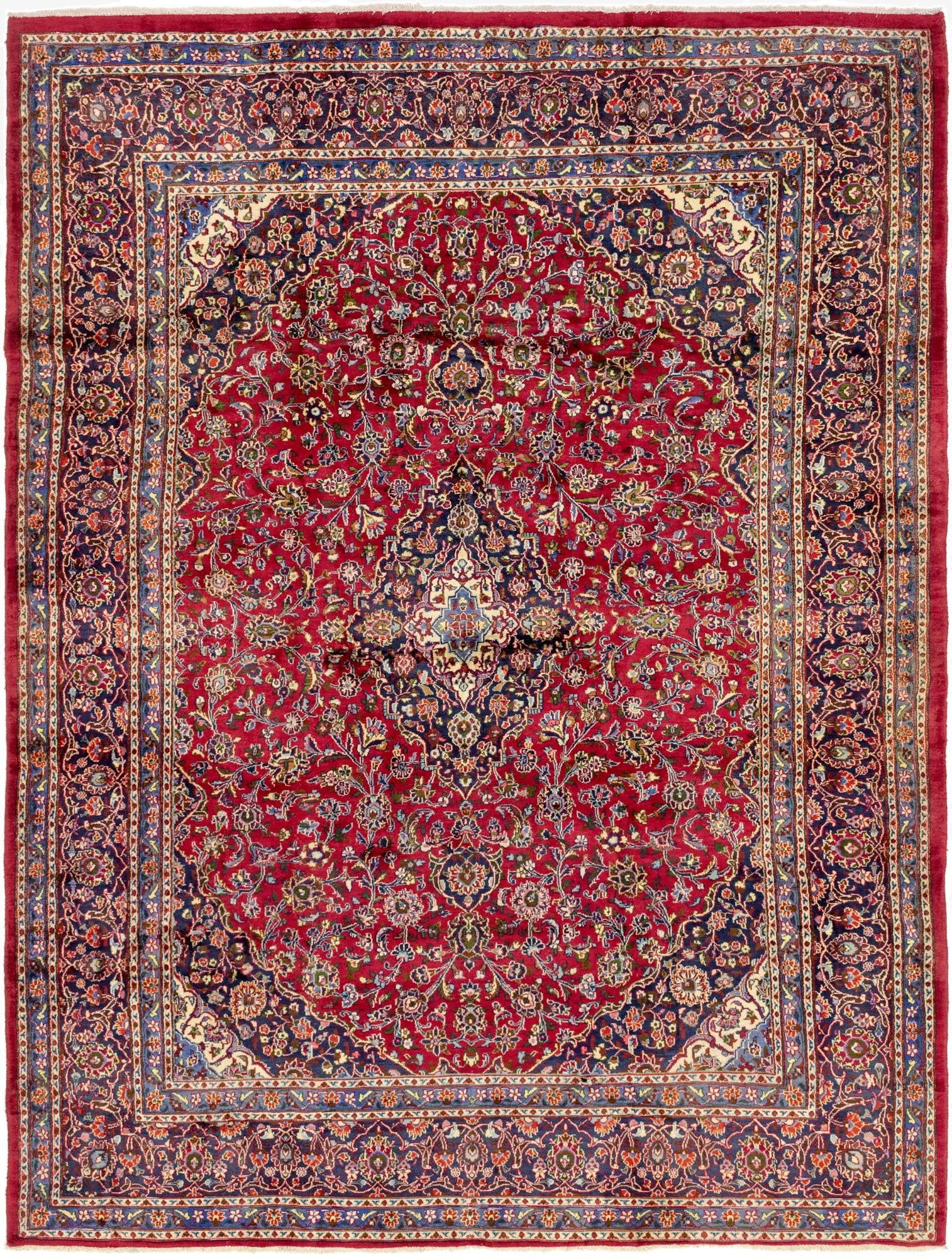 297cm x 390cm  Hand Knotted Mashad Persa Wool Alfombra