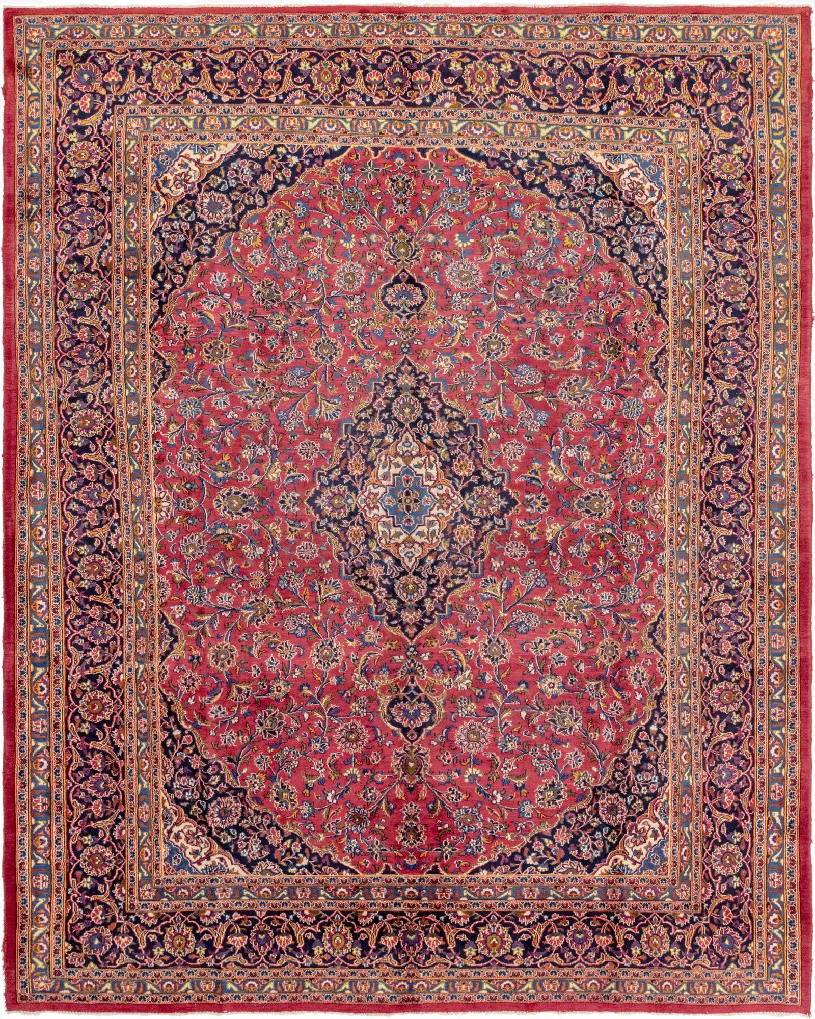 300cm x 380cm  Hand Knotted Mashad Persa Wool Alfombra