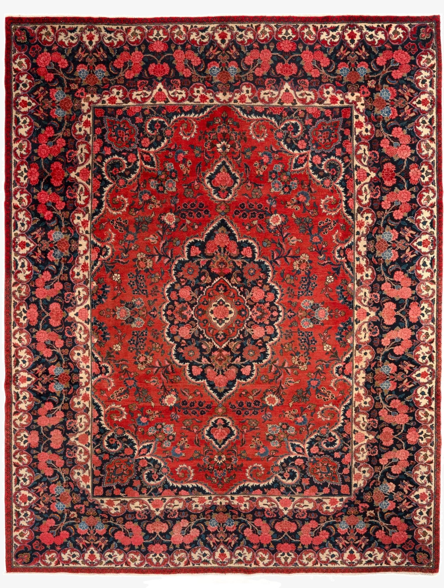 10' 2 x 13' 9 Mashad Wool Rug