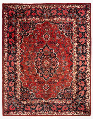 10' 2 x 13' 9 Mashad Wool Rug