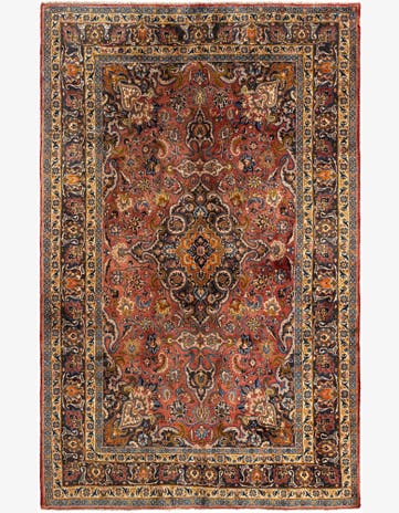 6' 4 x 10' 3 Mashad Wool Rug