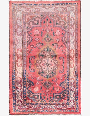 3' 1 x 5' Hand Knotted Mashad Persian Wool Rug