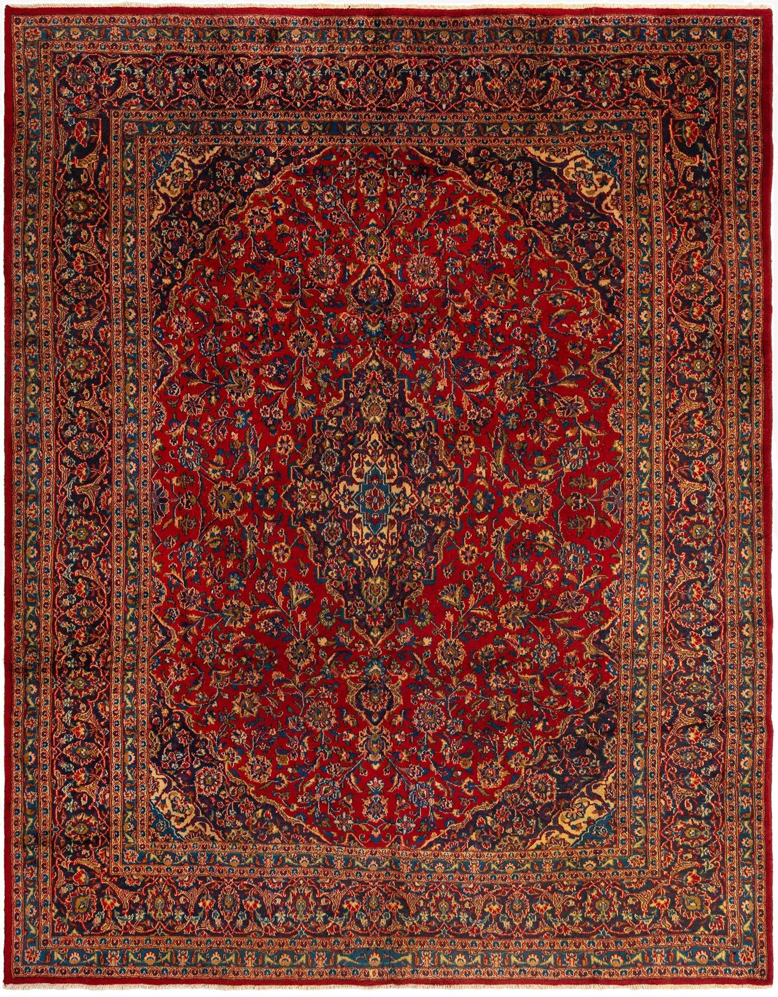 9' 3 x 12' 2 Mashad Wool Rug