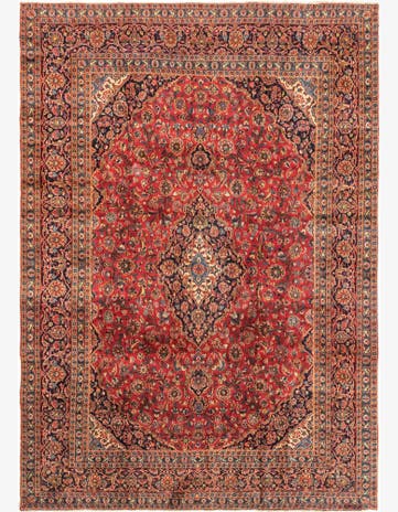 9' 6 x 13' 4 Hand Knotted Mashad Persian Wool Rug