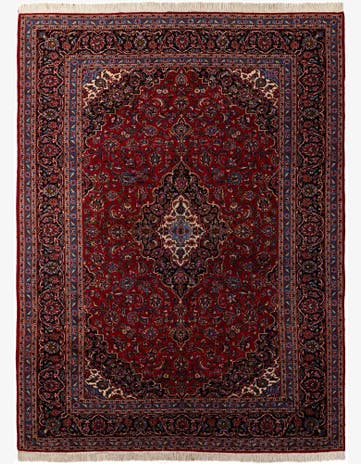 9' 10 x 13' 2 Hand Knotted Mashad Persian Wool Rug