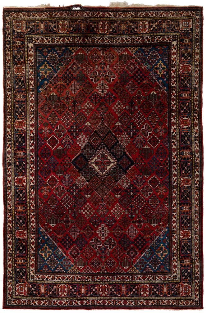7' 10 x 11' 4 Hand Knotted Maymeh Persian Wool Rug
