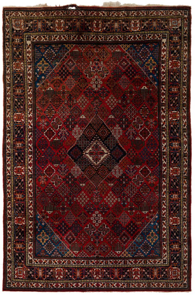 Detail image of 7' 10 x 11' 4 Hand Knotted Maymeh Persian Wool Rug