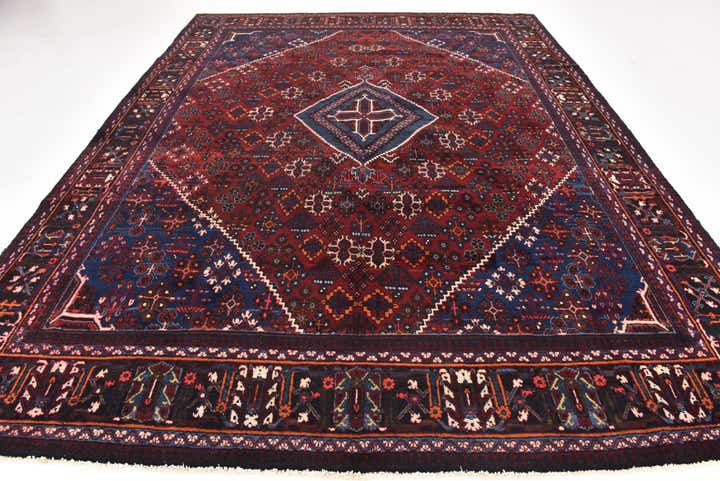 9' 2 x 12' 3 Hand Knotted Maymeh Persian Wool Rug