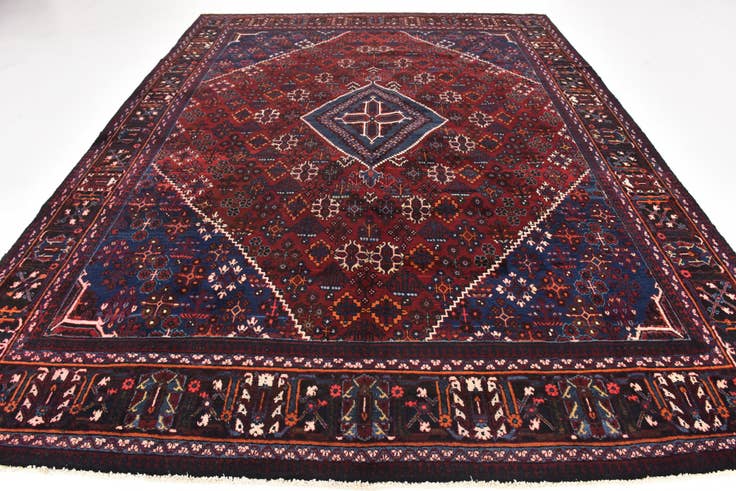 Detail image of 9' 2 x 12' 3 Hand Knotted Maymeh Persian Wool Rug