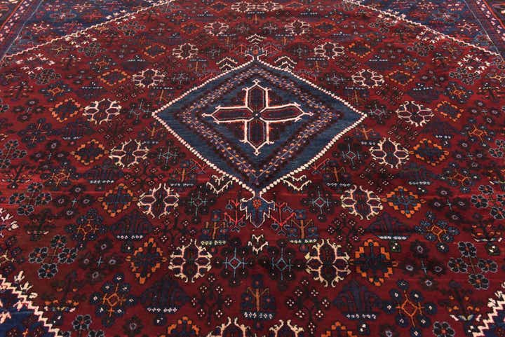9' 2 x 12' 3 Hand Knotted Maymeh Persian Wool Rug