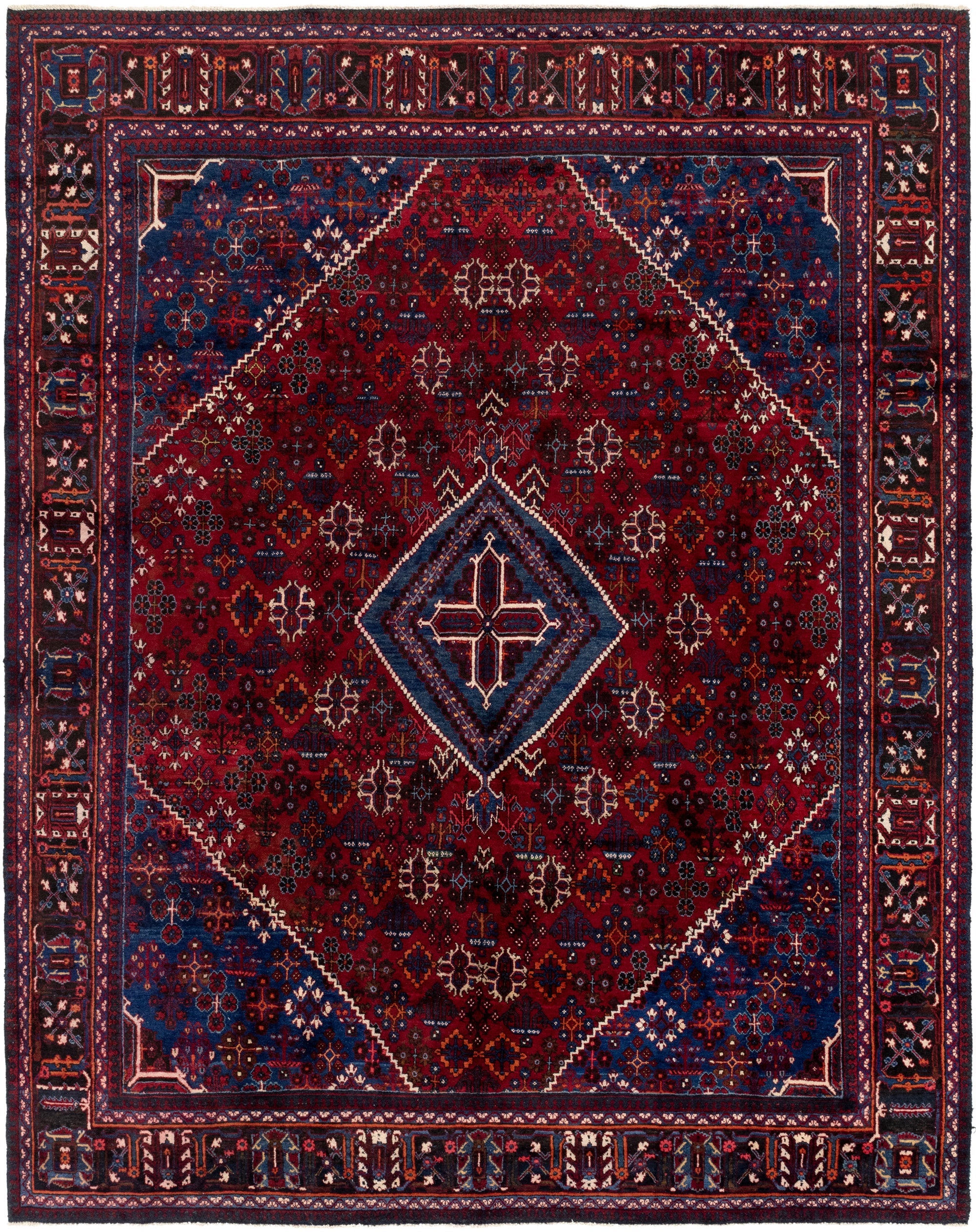 9' 2 x 12' 3 Hand Knotted Maymeh Persian Wool Rug