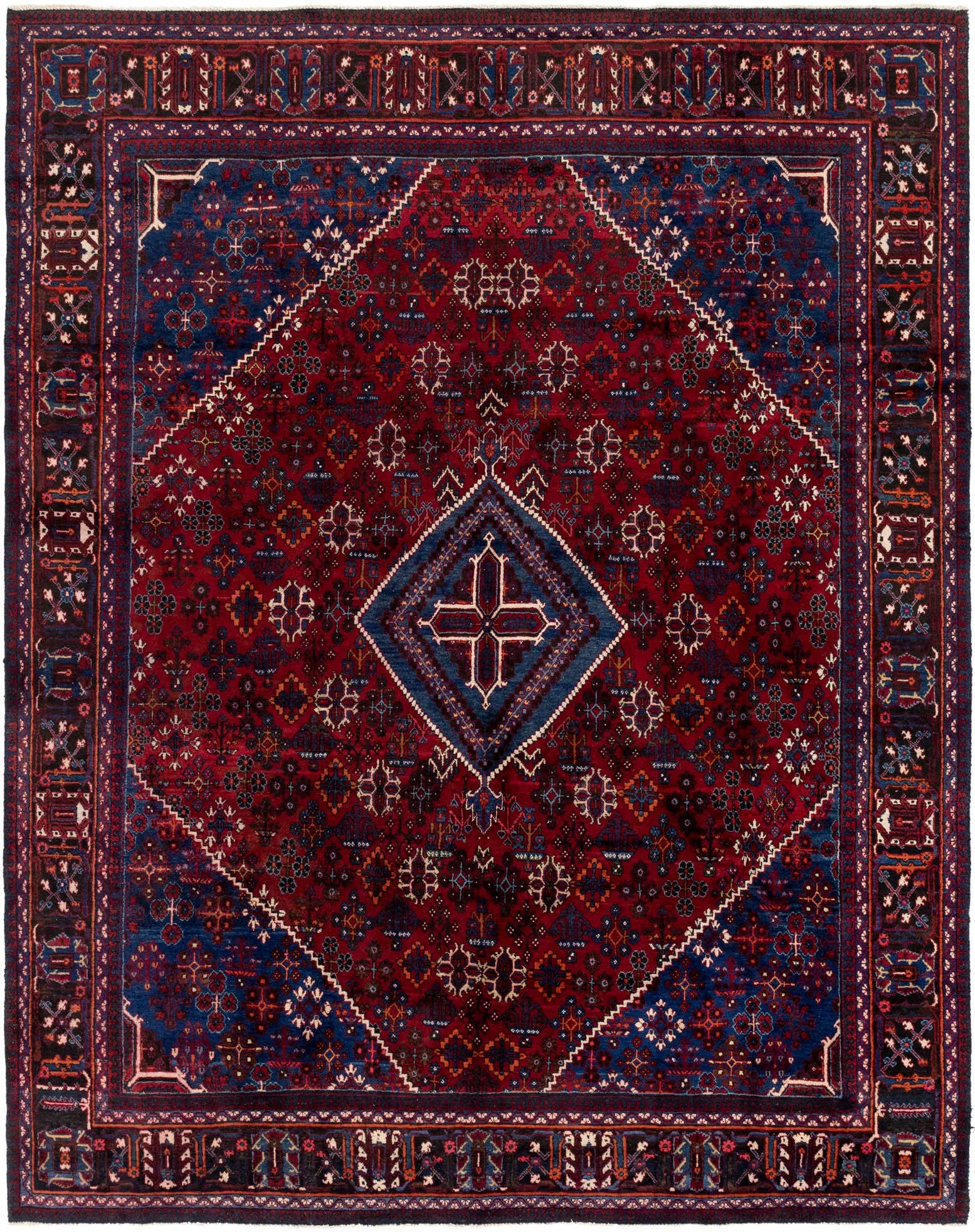 9' 2 x 12' 3 Hand Knotted Maymeh Persian Wool Rug