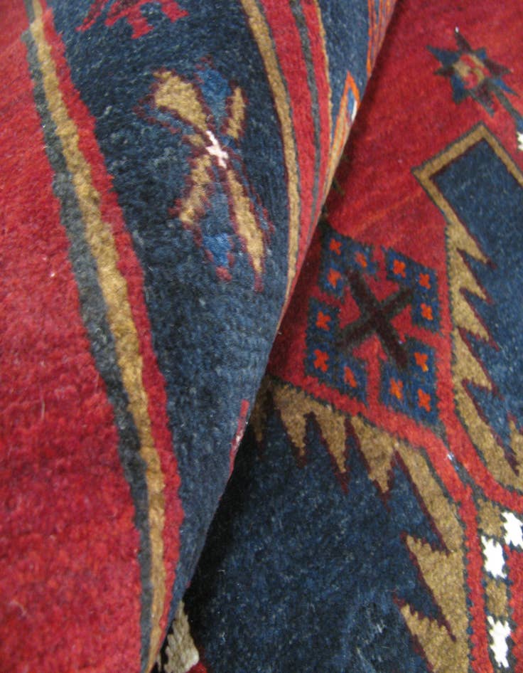 Detail image of 4' 1 x 5' 6 Hand Knotted Mazlaghan Persian Wool Rug