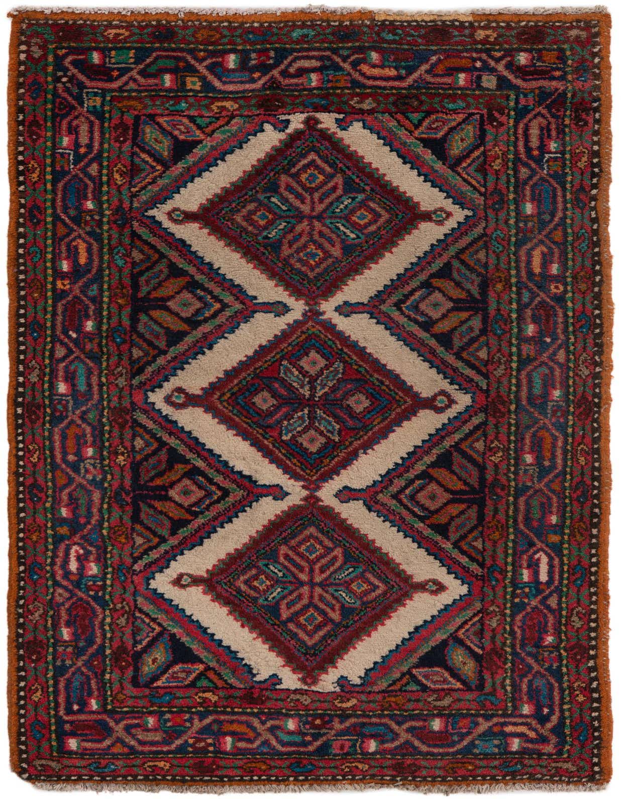 Primary image 2' 9 x 4' 5  Hand Knotted Mazlaghan Persian Wool Rug