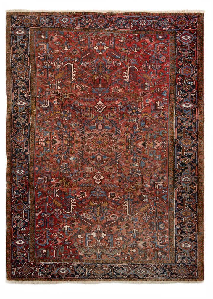 7' 4 x 10' 7 Hand Knotted Mehraban Persian Wool Rug